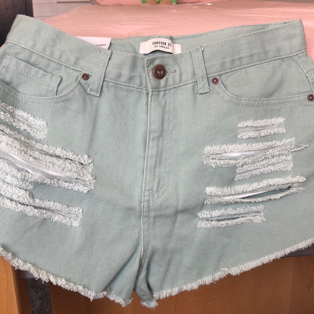 High Waisted Shorts (Denim)